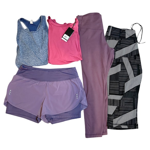Danskin Pants - Danskin All in Motion Activewear Bundle 5pc XL Leggings Tank NWT Top Shorts